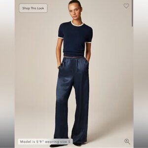 J.Crew Cosmo pant in luster charmeuse